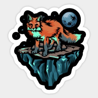 Fox |  Retro design for Fox Animal Lovers Sticker